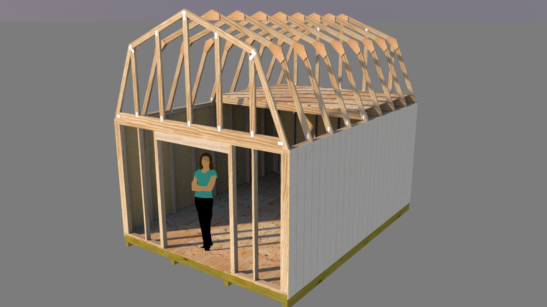 Building a 12X16 Gable Shed On Your Own - Hi Boox