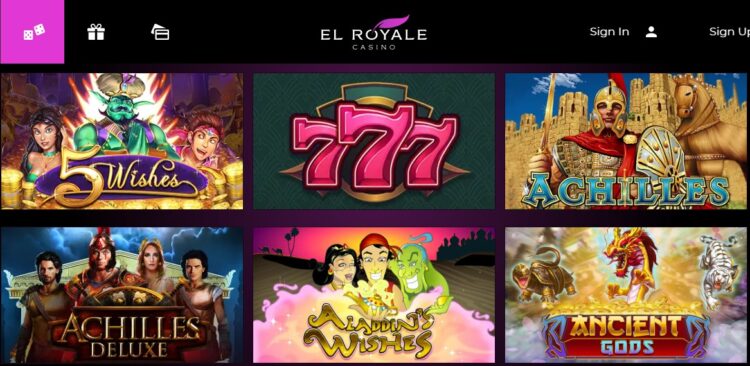 El Royale registered games
